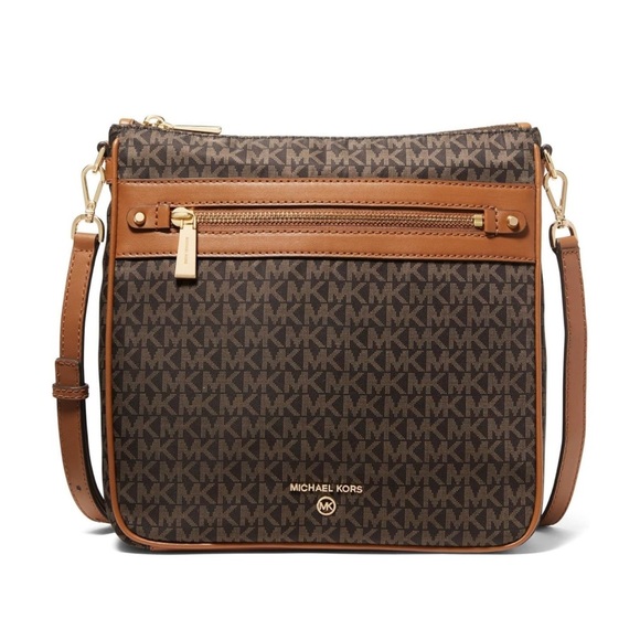 Michael Kors Women’s Handbag Charm Large NS Crossbody Brown/Acorn AUTHENTIC NEW - Picture 2 of 8